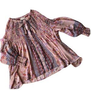 Altar'd State Boho Flowy Floral Print Top S
